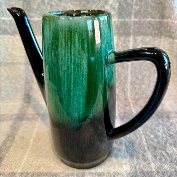 Vintage Blue Mountain Pottery Coffee Pot Blue & Green Drip Glaze - Picture 8 of 13